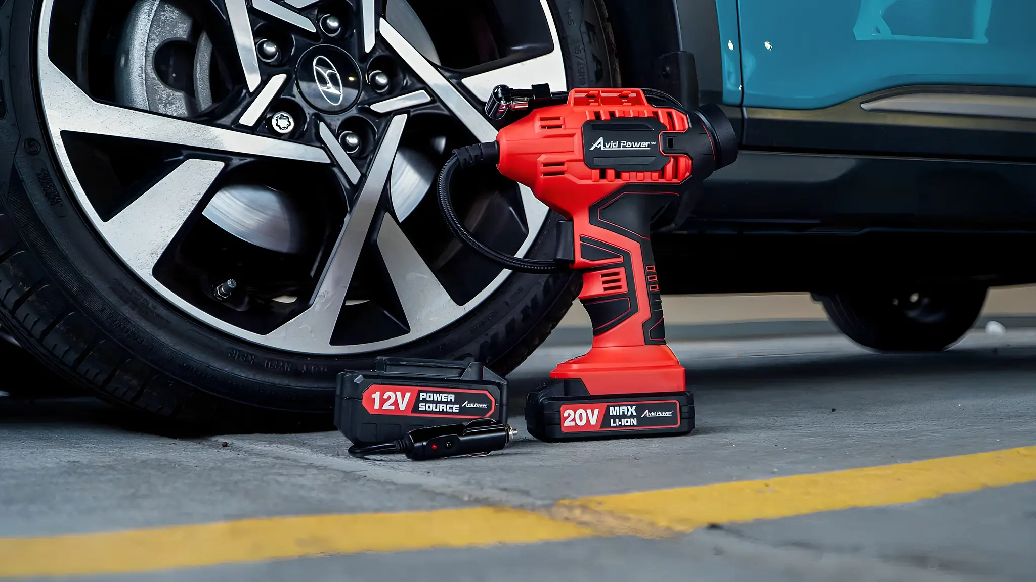 20V Avid Power Cordless Tire Inflator